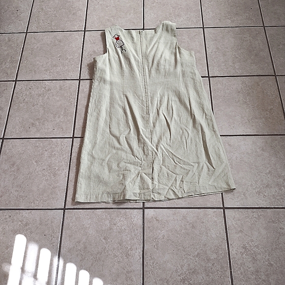 Betsy Lauren Sheath Dress Size 16W Embroidered Lined Back Split Color Lime "30" - Picture 2 of 13